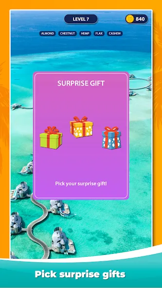 Скачать взлом Word Surf - Word Game на Андроид — Безлимитные подсказки и открыты все уровни — скриншот 4