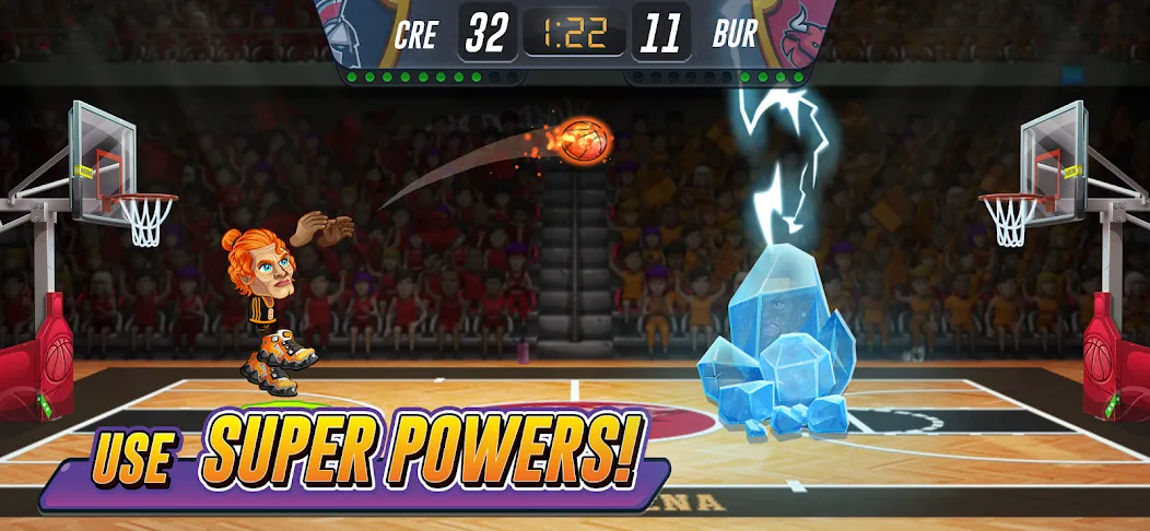 Basketball Arena: Online Game на Андроид — Безлимитные деньги и алмазы — скриншот 2