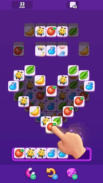 Tile Match - Matching Game Mod APK Без рекламы и подсказки доступны — Скачать на Андроид — скриншот 1