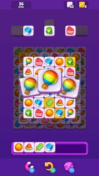 Tile Match - Matching Game Mod APK Без рекламы и подсказки доступны — Скачать на Андроид — скриншот 3