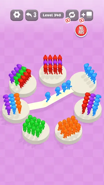 Escape Island: Fun Color Sort на Андроид — Безлимитные подсказки и открыты все уровни — скриншот 1