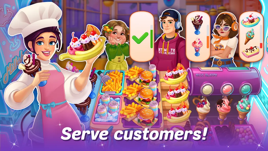 Скачать Cooking Live - restaurant game на телефон — Безлимитные деньги и энергия — скриншот 3 Скачать Cooking Live - restaurant game на телефон — Безлимитные деньги и энергия — скриншот 3
