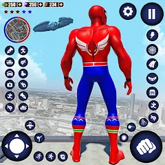 Скачать Flying Superhero Robot Games (Мод: Безлимитные деньги и полёт без ограничений) на Андроид
