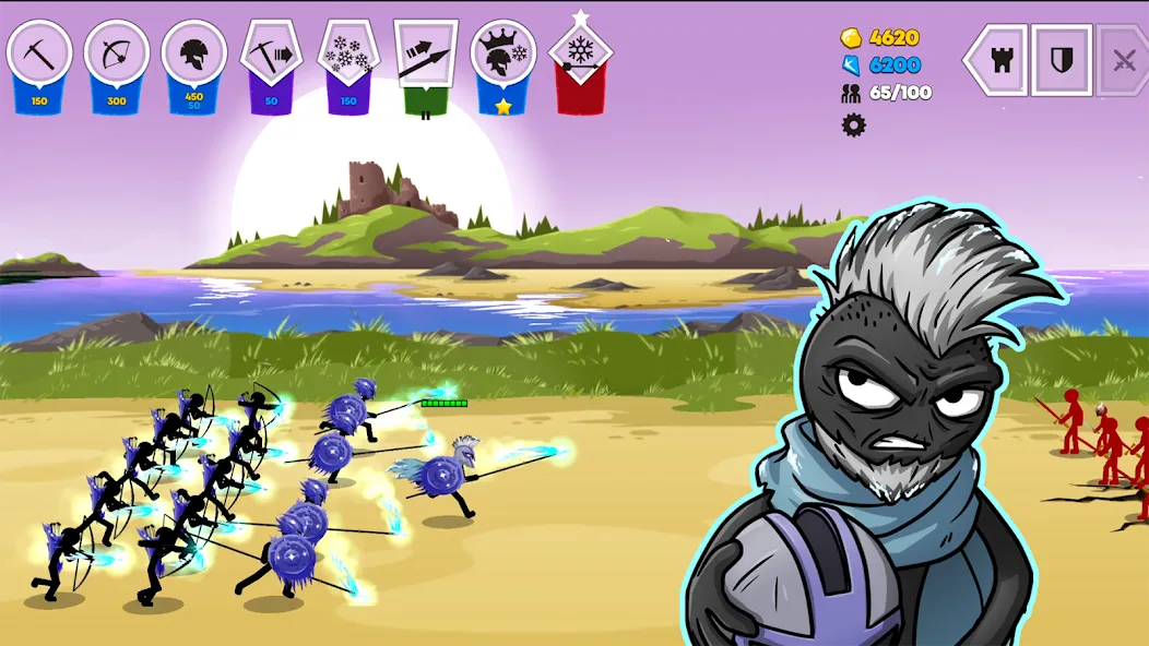 Stick War: Saga — Мод: Безлимитные деньги и все юниты — скриншот 1