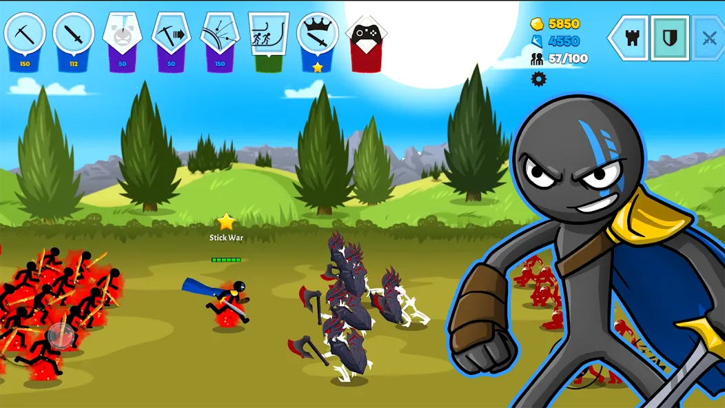 Stick War: Saga — Мод: Безлимитные деньги и все юниты — скриншот 2