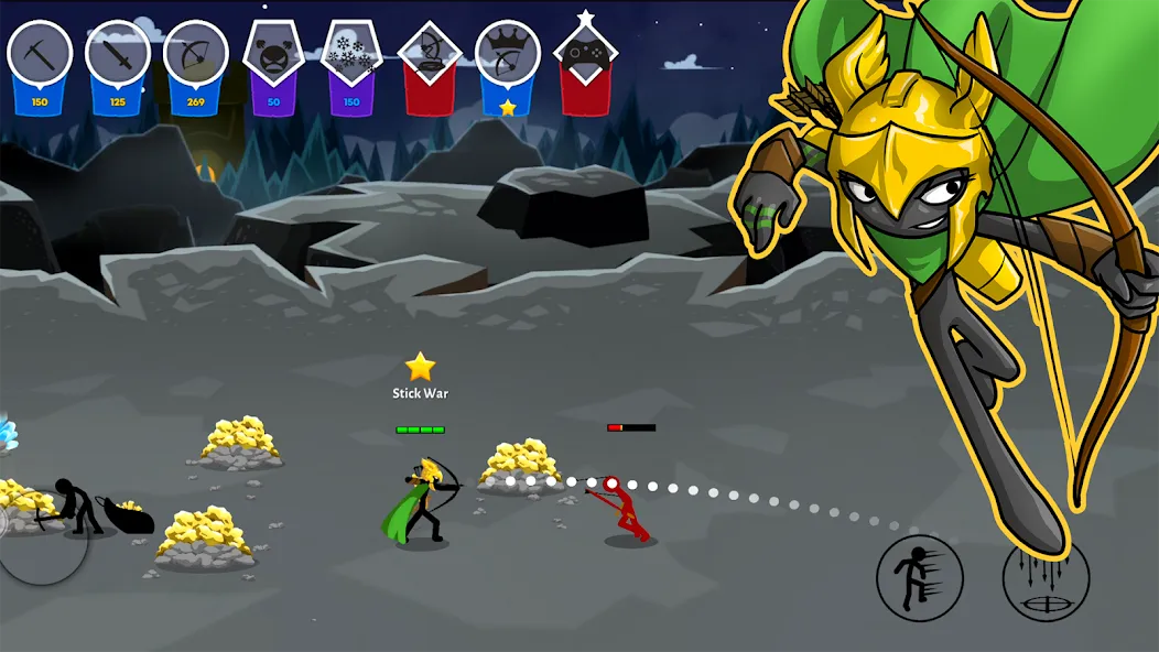 Stick War: Saga — Мод: Безлимитные деньги и все юниты — скриншот 5