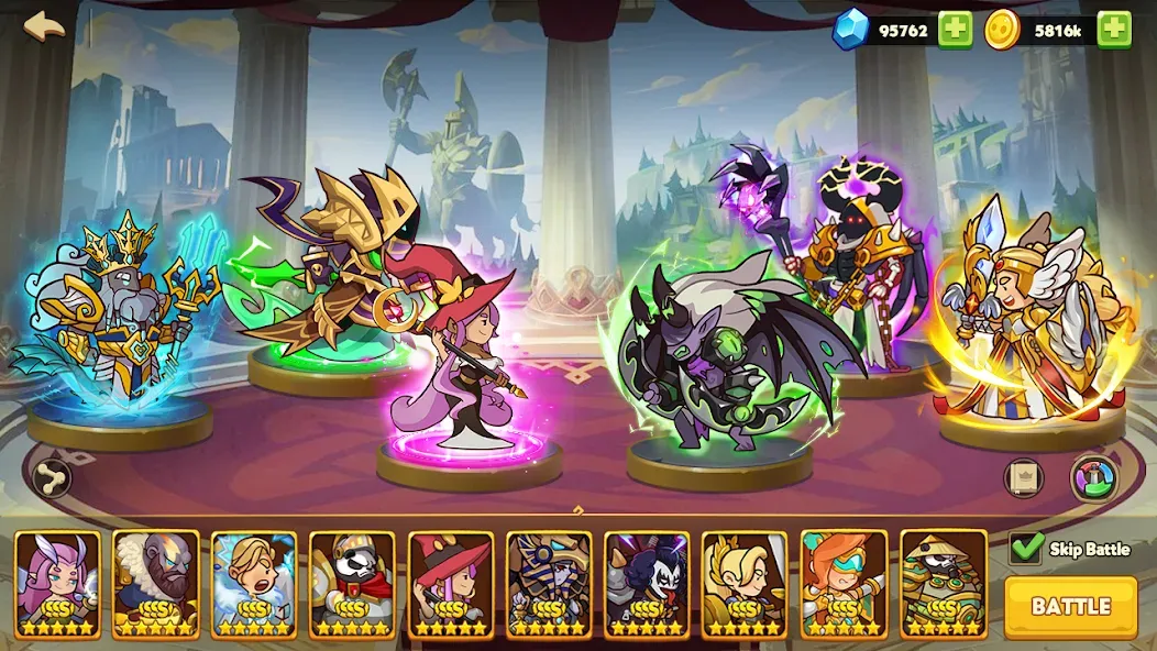 Скачать Max Heroes : Casual Idle RPG с модом — Безлимитные деньги и премиум-герои — скриншот 4
