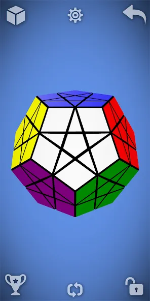 Magic Cube Rubik Puzzle 3D MOD — Безлимитные подсказки и ходы на Андроид — скриншот 3 Magic Cube Rubik Puzzle 3D MOD — Безлимитные подсказки и ходы на Андроид — скриншот 3