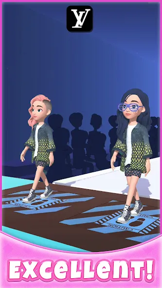 Скачать Catwalk Battle - Dress up! на Android — Безлимитные деньги и все наряды — скриншот 3 Скачать Catwalk Battle - Dress up! на Android — Безлимитные деньги и все наряды — скриншот 3