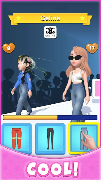 Скачать Catwalk Battle - Dress up! на Android — Безлимитные деньги и все наряды — скриншот 5 Скачать Catwalk Battle - Dress up! на Android — Безлимитные деньги и все наряды — скриншот 5