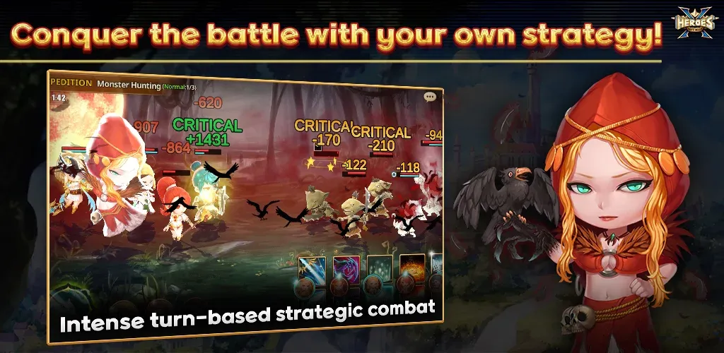 Скачать X Heroes: NFT War MOD APK — Безлимитные ресурсы и герои — скриншот 1
