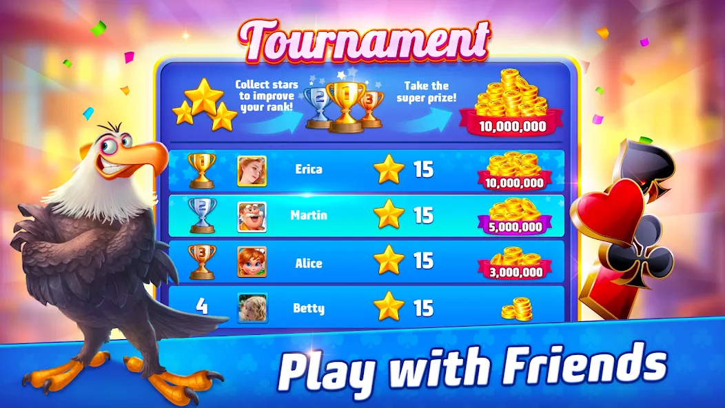 Скачать взлом Solitaire TriPeaks Journey на Андроид — Безлимитные подсказки и жизни — скриншот 3
