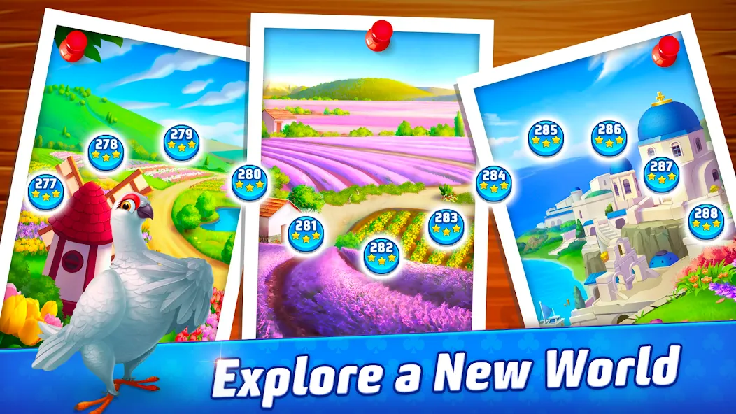 Скачать взлом Solitaire TriPeaks Journey на Андроид — Безлимитные подсказки и жизни — скриншот 4