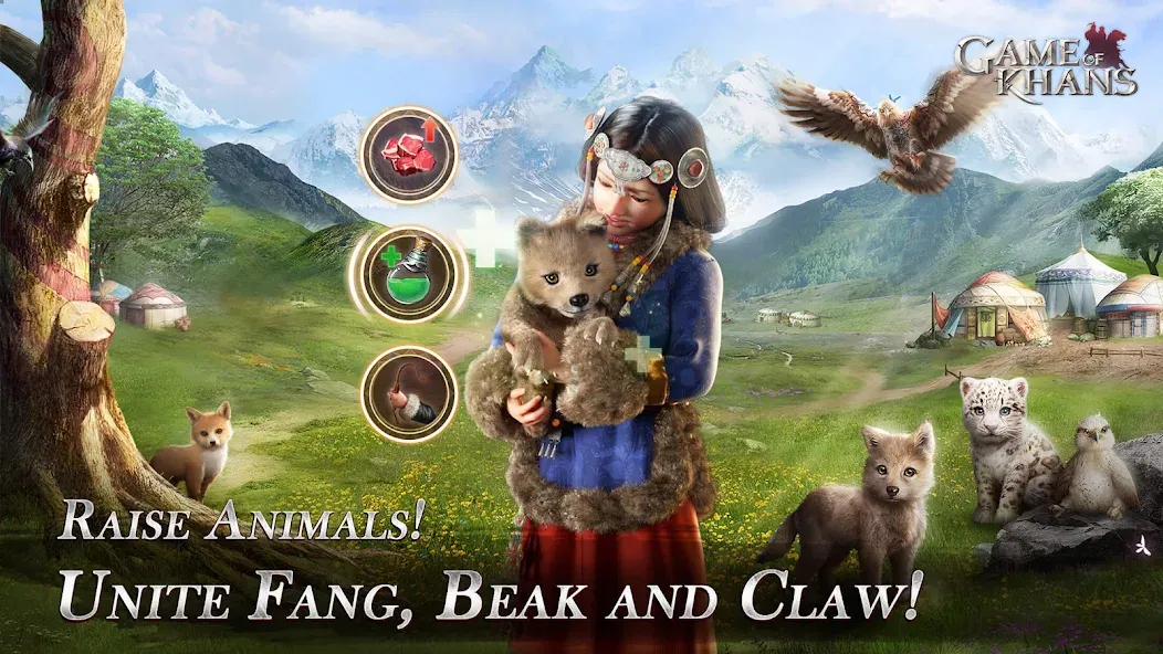 Скачать Game of Khans — Модификация Безлимитные ресурсы и усиленные войска — скриншот 5