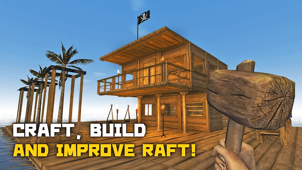 Скачать Survival & Craft: Multiplayer на Android — Много ресурсов и бессмертие — скриншот 1