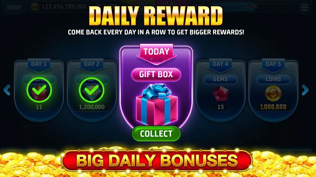 Скачать взломанную Ape Slots: Vegas Casino Deluxe — Безлимитные монеты и джекпоты — скриншот 5