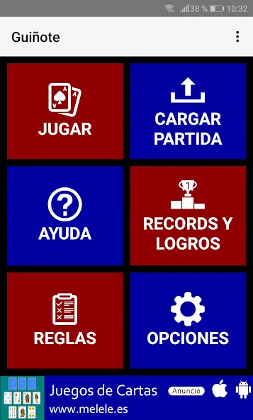 Guiñote MOD APK на Android — Безлимитные монеты и подсказки — скриншот 1 Guiñote MOD APK на Android — Безлимитные монеты и подсказки — скриншот 1