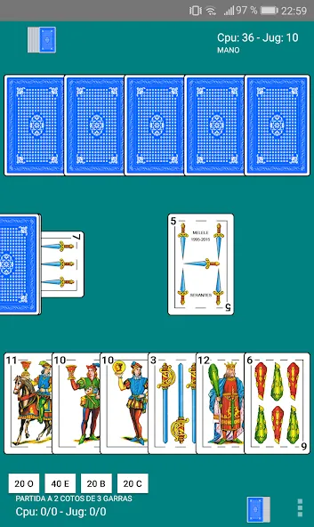 Guiñote MOD APK на Android — Безлимитные монеты и подсказки — скриншот 2 Guiñote MOD APK на Android — Безлимитные монеты и подсказки — скриншот 2