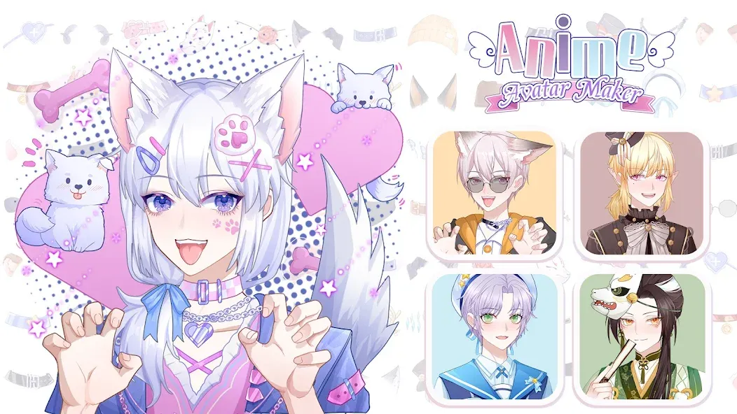 Скачать Anime Avatar Maker Creator на Android — Разблокированы все предметы и функции — скриншот 1 Скачать Anime Avatar Maker Creator на Android — Разблокированы все предметы и функции — скриншот 1