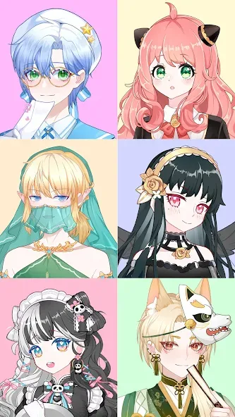 Скачать Anime Avatar Maker Creator на Android — Разблокированы все предметы и функции — скриншот 3 Скачать Anime Avatar Maker Creator на Android — Разблокированы все предметы и функции — скриншот 3