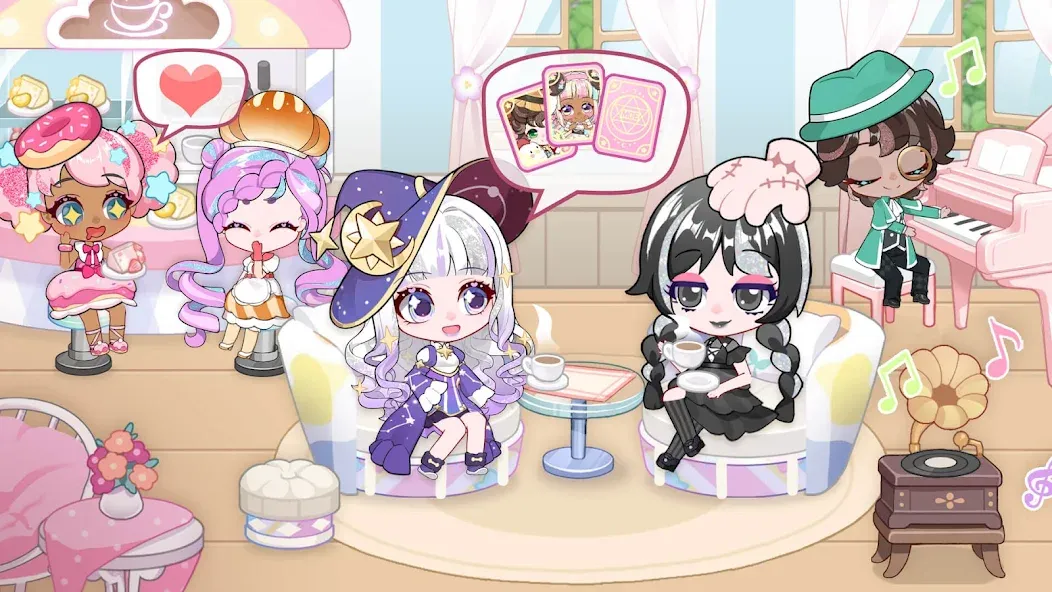 Скачать Chibi Doll: My School на телефон — Разблокированы все наряды и локации — скриншот 4