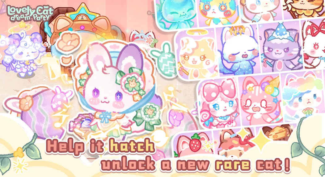 Lovely cat dream party MOD — Много монет и все уровни на Андроид — скриншот 2 Lovely cat dream party MOD — Много монет и все уровни на Андроид — скриншот 2