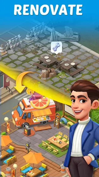 Скачать Merge Cooking:Theme Restaurant с модом — Безлимитные монеты и все рецепты — скриншот 5