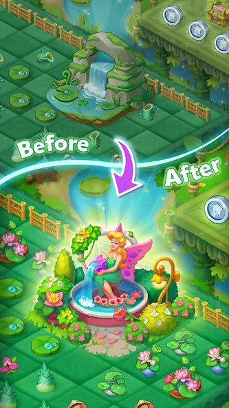 Merge HomeTown: Merge Games — Взломанная версия (Безлимитные монеты и энергии) — скриншот 1 Merge HomeTown: Merge Games — Взломанная версия (Безлимитные монеты и энергии) — скриншот 1