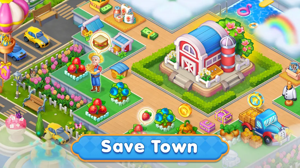 Merge HomeTown: Merge Games — Взломанная версия (Безлимитные монеты и энергии) — скриншот 4 Merge HomeTown: Merge Games — Взломанная версия (Безлимитные монеты и энергии) — скриншот 4