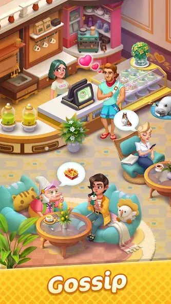 Gossip Harbor®: Merge & Story — Мод: Безлимитные монеты и энергия — скриншот 1 Gossip Harbor®: Merge & Story — Мод: Безлимитные монеты и энергия — скриншот 1