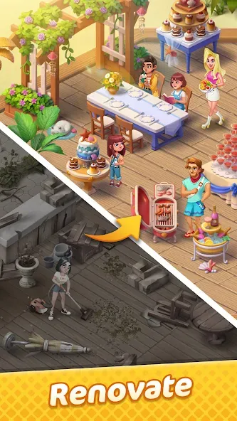 Gossip Harbor®: Merge & Story — Мод: Безлимитные монеты и энергия — скриншот 5 Gossip Harbor®: Merge & Story — Мод: Безлимитные монеты и энергия — скриншот 5