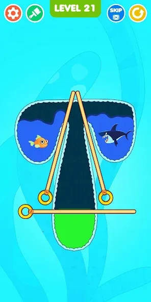 Скачать Save The Fish! (Мод: Безлимитные монеты и все уровни) на Андроид — скриншот 5