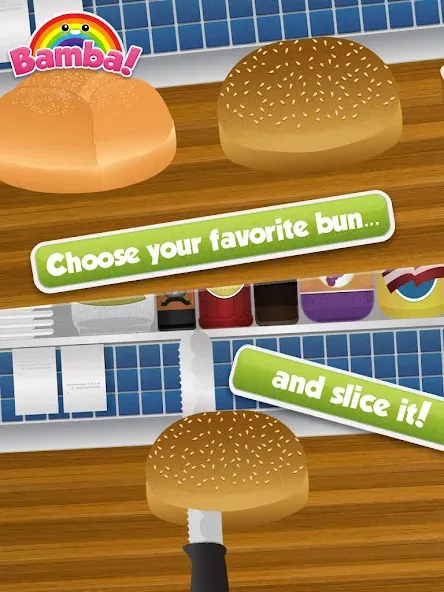 Взлом Bamba Burger — Безлимитные деньги и продукты — скриншот 2