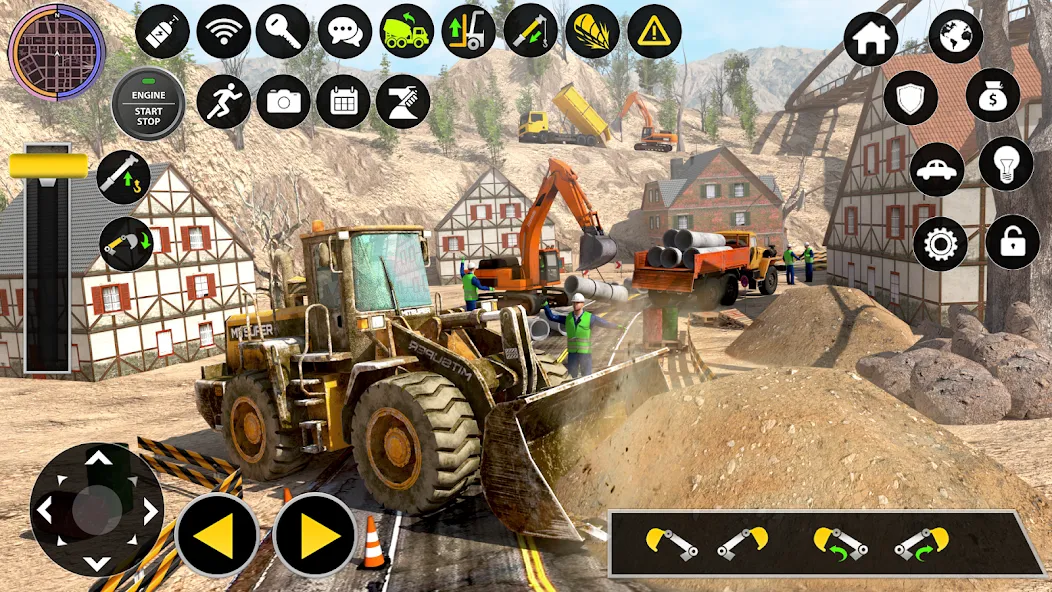 Construction Excavator Game 3D на Андроид — Мод Безлимитные деньги и техника открыта — скриншот 3 Construction Excavator Game 3D на Андроид — Мод Безлимитные деньги и техника открыта — скриншот 3