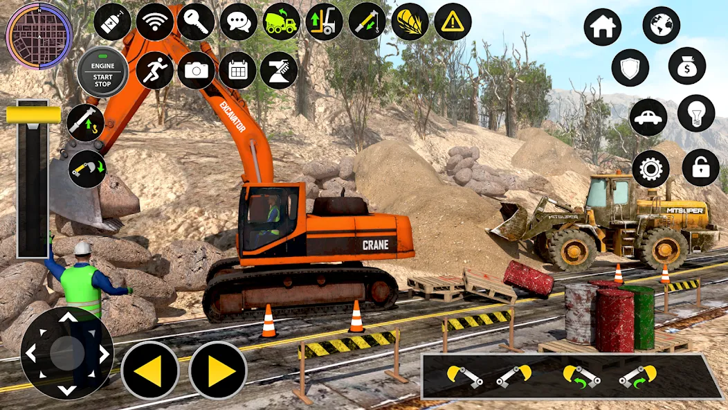 Construction Excavator Game 3D на Андроид — Мод Безлимитные деньги и техника открыта — скриншот 4 Construction Excavator Game 3D на Андроид — Мод Безлимитные деньги и техника открыта — скриншот 4