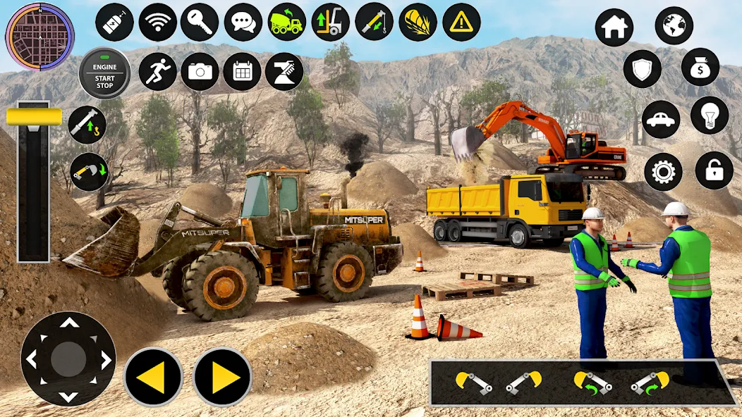 Construction Excavator Game 3D на Андроид — Мод Безлимитные деньги и техника открыта — скриншот 5 Construction Excavator Game 3D на Андроид — Мод Безлимитные деньги и техника открыта — скриншот 5