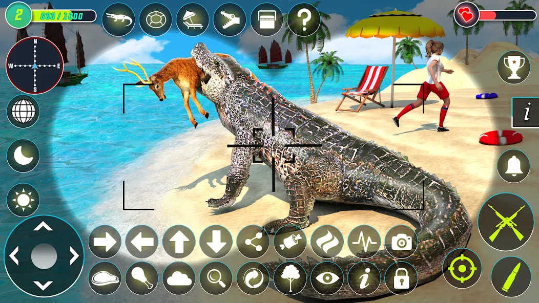 Скачать Crocodile Hunting Animal Games с модом — Безлимитные деньги и патроны — скриншот 1