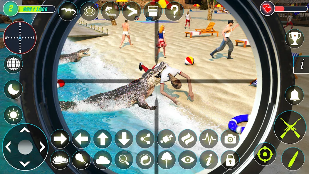 Скачать Crocodile Hunting Animal Games с модом — Безлимитные деньги и патроны — скриншот 4