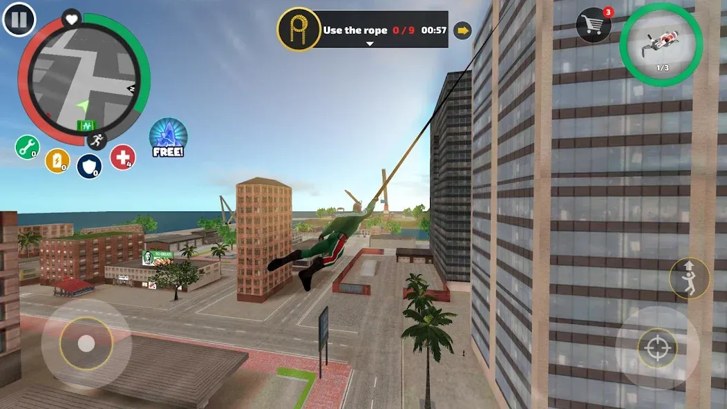 Скачать Rope Hero: Vice Town на Android — Безлимитные деньги и суперспособности — скриншот 2