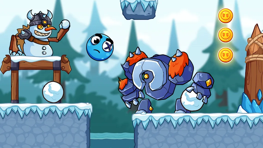 Ball V - Red Boss Challenge на Андроид — Мод Бесконечные жизни и разблокированы уровни — скриншот 4