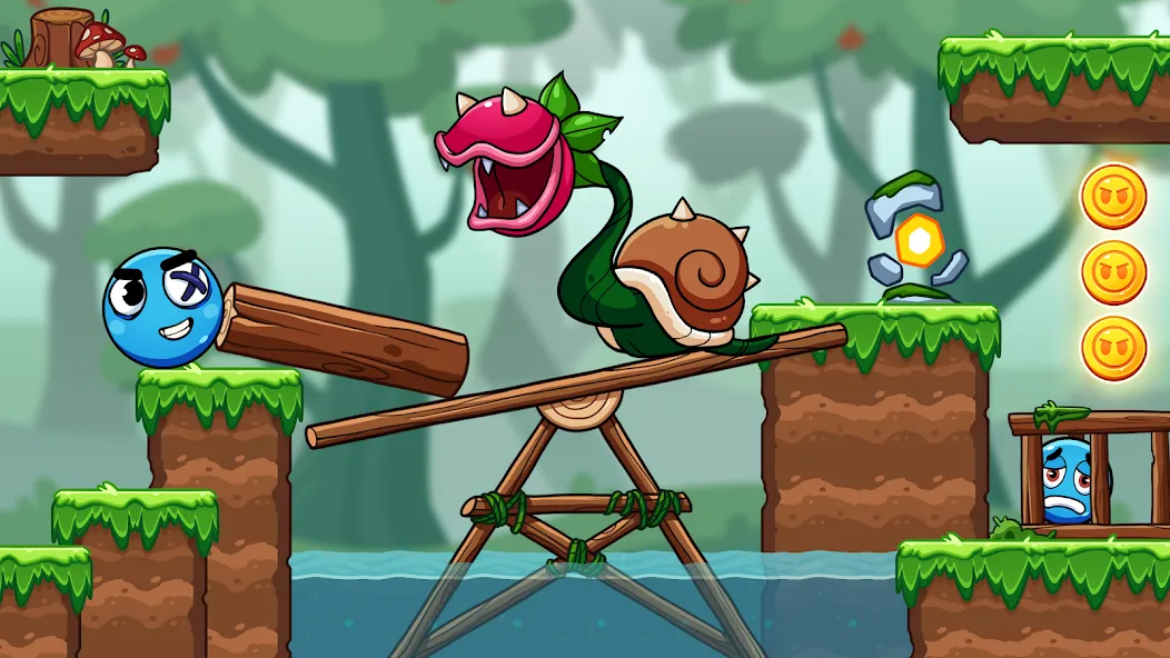 Ball V - Red Boss Challenge на Андроид — Мод Бесконечные жизни и разблокированы уровни — скриншот 5