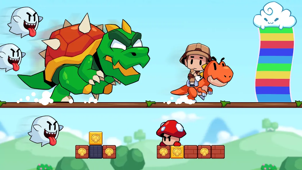 Скачать Super Meno - Jungle Platform на телефон — Безлимитные монеты и все уровни — скриншот 4