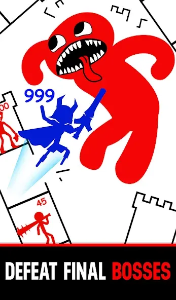 Stick Hero: Mighty Tower Wars (Мод Безлимитные деньги и усиленная атака) — скриншот 5 Stick Hero: Mighty Tower Wars (Мод Безлимитные деньги и усиленная атака) — скриншот 5