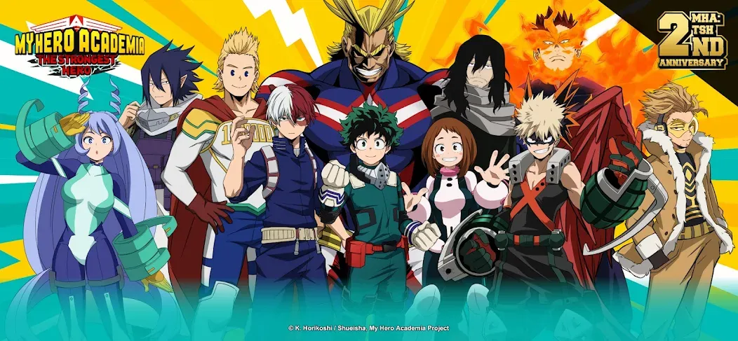 Скачать MHA:The Strongest Hero на Android — Безлимитные деньги и мощные герои — скриншот 1
