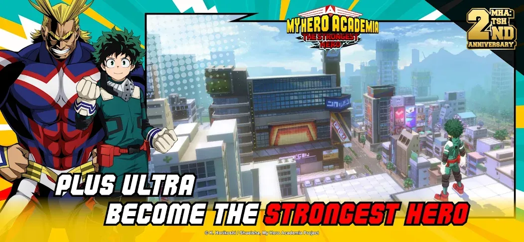Скачать MHA:The Strongest Hero на Android — Безлимитные деньги и мощные герои — скриншот 2