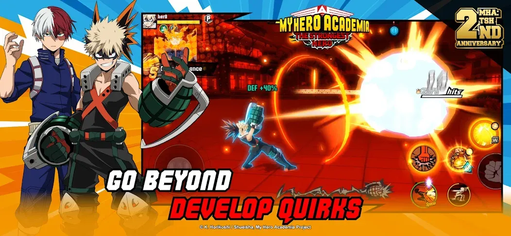 Скачать MHA:The Strongest Hero на Android — Безлимитные деньги и мощные герои — скриншот 3