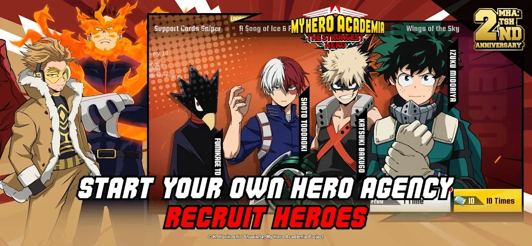 Скачать MHA:The Strongest Hero на Android — Безлимитные деньги и мощные герои — скриншот 5