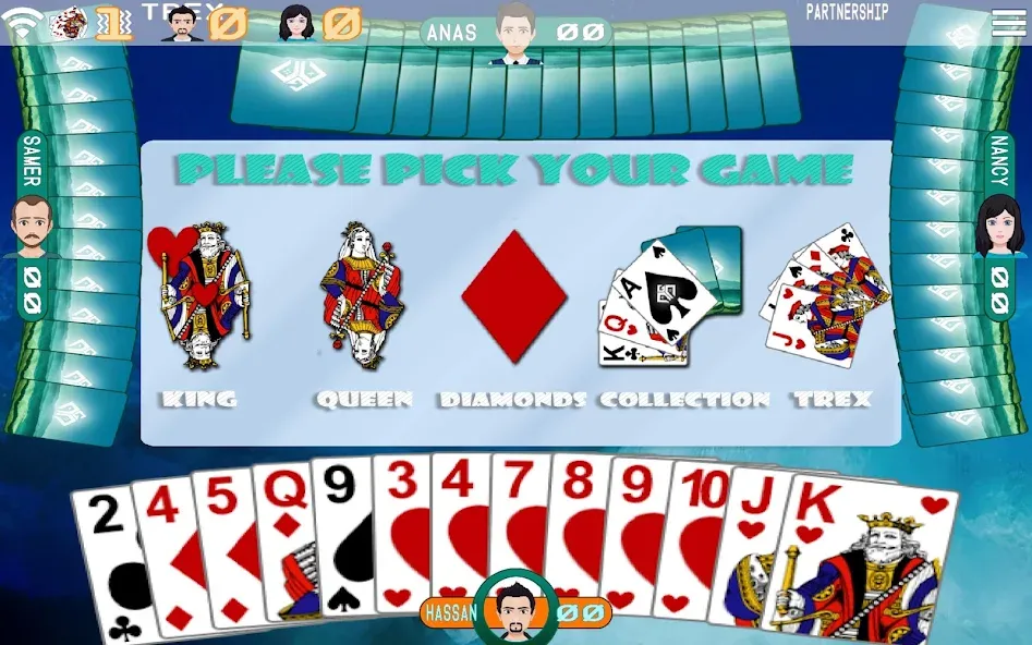 Golden Card Games Tarneeb Trix — Мод: Безлимитные монеты и открыты все режимы — скриншот 3