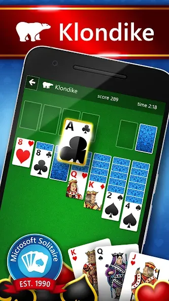 Взломанная Microsoft Solitaire Collection на Андроид — Разблокированы все карты и режимы — скриншот 2