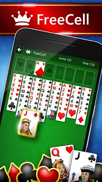 Взломанная Microsoft Solitaire Collection на Андроид — Разблокированы все карты и режимы — скриншот 4